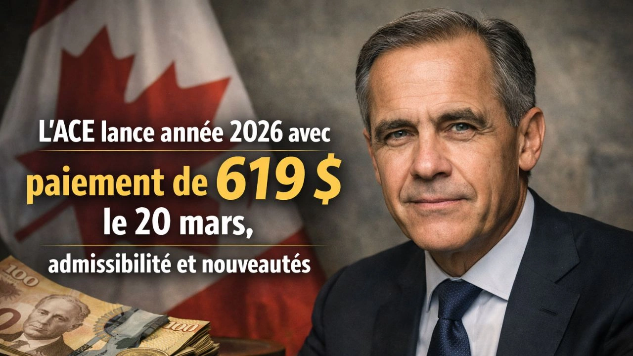 L’ACE lance année 2026 avec paiement de 619 $ le 20 mars, admissibilité et nouveautés